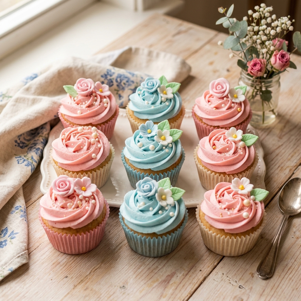 Sweet Decorated Cupcakes